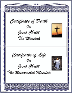 Death & Life Cert